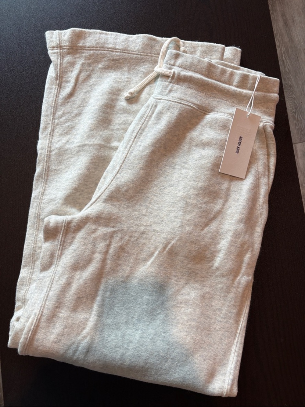 NWT Buck Mason Women’s Heather Oat Vintage Interloop Small Retail $118